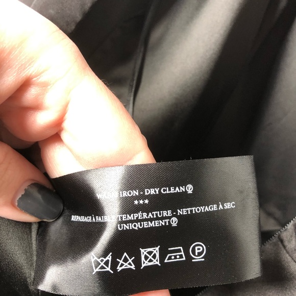 Keepsake Falling For You Silk Ruffle Trim Sides Pleated Short Romper Black Small - Picture 14 of 16